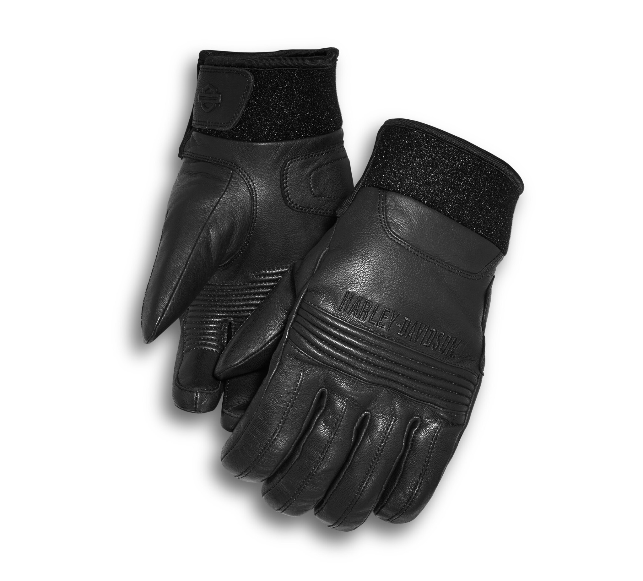 L PADDED LEATHER GLOVES Fingers MOTORCYCLE waterproof thermal knob